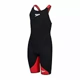 Speedo Mädchen Fastskin Junior LZR Ignite Kneeskin Badeanzug, Black,
