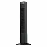 Taurus – Turmventilator New Babel 50W,86 cm Höhe,3 Geschwindigkeitsstufen,2-Stunden-Timer,Auto-Abschaltung,Oszillierend,Rutschfester Standfuß,Drehregler,Grau