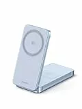 UGREEN MagFlow 2-in-1 Magnetisches Wireless Charger 25W, Qi2 zertifizierte faltbares iPhone Ladestation kompatibel mit MagSafe für iPhone 17/16 Serie & AirPods, mit 1M Kabel