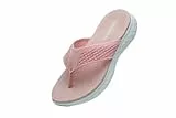 MGGMOKAY Damen flip-Flops Sommer Sportliche Sandalen Leicht mit Arch Support,Rosa,39