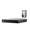 eufy Netzwerkvideorekorder S4 für Überwachungskameras, 8 Kanäle auf 16 erweiterbar, lokale KI, smarte Videosuche, 2TB Festplatte auf 16TB erweiterbar, 24/7-Aufnahme, nur für eufy PoE-Kameras/Geräte