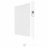 eVARMO Areo Direct 1300 W Elektroheizung Wandmontage - Elektroheizkörper mit Thermostat - Elektrische Heizung Smart Home - App steuerbare Heizung ohne Hub - Digitale WLAN Elektroheizung