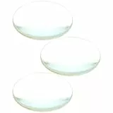 ULTECHNOVO Doppelte Konvexe Glaslinse Konkave Und Konvexe Linse Optischer Linsendurchmesser 50 Mm Brennweite 100 Mm für Labore 3 Stück