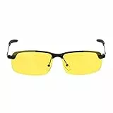 Dilwe Nachtsichtbrille, Blendfreie, Polarisierte Nachtfahrbrille, Retro-HD-Sonnenbrille Zum Angeln, Fahren