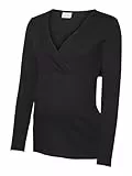 MAMALICIOUS Damen Mlemily Tess L/S Jrs Top 2f A., Schwarz, S