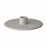 blomus Kerzenhalter -Vela- | Kerzenständer aus Steingut | Ø 3,5 x 16H cm | Farbe Satellite | Tischdeko & Wohnaccessoire