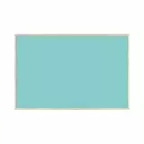 Bi-Office Magnetische Tafel Earth New Basic Caribe, 58,5 x 38,5 cm, Lackierte Stahloberfläche, Naturholzrahmen