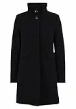 Gil Bret Damen Wollmantel mit Stehkragen 40, Jet Black