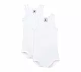 Petit Bateau Baby JungenÄrmellose Bodys (2er Pack) , Variante 1, 4 Jahre