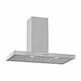 NEFF D92BBC0N0 Dunstabzugshaube, Wandhaube, 90 cm, Doppelflutiges Hochleistungsgebläse, Edelstahl