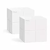 Tenda Nova MW6 Mesh WLAN System - AC1200 Dual Band Mesh Set - empfohlen für Häuser mit 1-2 Schlafzimmern - 4xGigabit Port - Ersetzt Router und Repeater - APP Steuerung -WPA2-2er Pack