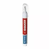 Kores - Korrekturstift mit Metallspitze für Schüler und Erwachsene, geeignet für alle Tinten und Drucke, schnell trocknend - 10g Stift, geblistert