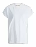 JACK & JONES Damen Jjxx Jxastrid Sl Boxy Every Tee Noos T-Shirt, Bright White, L EU