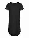 VERO MODA Damen Vmsashamilla Sweat Dress Noos Kleid, Schwarz, XL EU