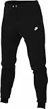 Nike Herren Club Ft Jogger Trainingshose, Black/Black/White, XXL