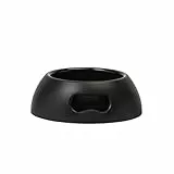 UNITED PETS Pappy Hundenapf, Eco- Friendly, Made in Italy, Futternapf, Trinknapf für Hunde, Napf für Katzen und Hunde, Schwarz, 350 ml, S