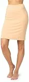 Merry Style Damen Unterrock Petticoat für Röcke MS10-204 (Nude, L)