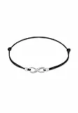 Elli Armband Damen Infinity Symbol Black in 925 Sterling Silber