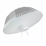 Walimex pro Diffusor für Parabol Reflexschirme Ø 129 cm – Lichtdiffusor für weiches, gleichmäßiges Licht in Fotostudio und Porträtfotografie