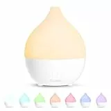 SALKING Aroma Diffuser Ätherische Öle - 100ml Diffusor Aromatherapie Raumduft Raumdiffuser Weiß Ultraschall Duftöldiffusoren RGB Duftdiffusor für Schlafzimmer Zuhause Büro