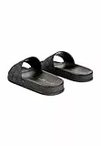 L37 HANDMADE SHOES Damen Hausschuhe | Strandschuhe | Indoor/Outdoor Badeshuhe | Slide Sandal, Black, 40 EU
