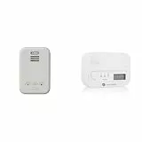 ABUS Gasmelder GWM100ME für Gasthermen - Erdgas (Methan) / Stadtgas - Alarmlautstärke 85 dB - weiß - 81443 & Smartwares Kohlenmonoxid melder, 10 Jahre Sensor, mit Display und Testknopf - FGA-13041