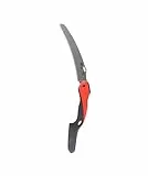 FELCO 604 Klappsäge mit gebogener Klinge 240 mm, Soft-Touch-Griff, 120 mm Schnitt, beidhändig, für Profiarbeiten