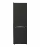 respekta Stand Kühl-Gefrierkombination / 157 L / **** Gefrierfach/Fast Cool Funktion/wechselbarer Türanschlag/LED / 144 cm hoch/C/Schwarz / KG144S-52