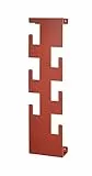 HAKU Möbel Wandgarderobe rot, Stahl - Maße: B 15 cm x H 60 cm x T 8 cm, Style: Modern
