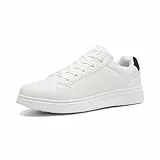 ANALEAF Herrenschuhe Sneaker Freizeitschuhe Bequeme Schuhe, Weiß, EU 44