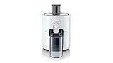 Braun PurEase Entsafter SJ 3100 WH – Juicer für selbstgemachte Säfte, Großer Einfüllschacht für ganze Früchte, mit ColdXtract Technologie zum Erhalt der Vitamine, 500 Watt, Weiß