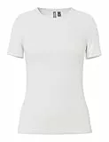 PIECES Damen Pcruka Ss Top Noos Bc, Cloud Dancers
