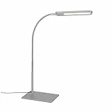 BRILONER - LED Schreibtischlampe mit Touch, in Stufen dimmbar, einstellbar in warmweiß und kaltweiß, Tischlampe, Lampe, Nachttischlampe, Tischleuchte, Deko, Bürolampe, 23x95 cm, Silberfarbig