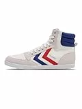 hummel Unisex Slimmer Stadil High Top, White Blue Red Gum 63 511 9228, 40 EU
