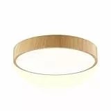 Brilliant LED Deckenleuchte Ø33 cm rund Holzoptik 18W Deckenlampe, 1800 Lumen, warmweiß 3000K, moderne LED Wohnraumleuchte für Wohnzimmer, Schlafzimmer & Flur