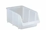 hünersdorff Sichtbox / Stapelbox / Lagerbox in Größe 4, stapelbar, Farbe: Transparent