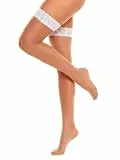 GLAMORY Allure 20 halterlose Strümpfe-white/make up-M-40-42
