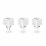 Hama WLAN Steckdose, 3er Pack (mit Matter Smart Home, universal, WLAN gesteuerte Steckdose mit App und Sprachsteuerung, als Zeitschaltuhr, 3680W)