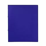 Idena 10430 - Ringbuch im Format DIN A4, 2-Ring-Mechanik mit 16 mm Durchmesser, 20 mm Rückenbreite, blau, 1 Stück
