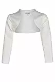 Happy Girls Mädchen Satin-Bolero Sophie in Ecru - 354104, 122