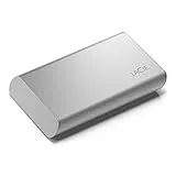 LaCie Portable SSD, externe SSD 1TB, 2.5', PC Mac & iPad, Data Rescue Service (STKS1000400)