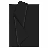 Bouiexye Schwarz Seidenpapier für Geschenktüten 60 Blatt Seidenpapier Bulk 51x37cm Weihnachten Seidenpapier zum Verpacken Verpackungspapier für Füller Blumen Geburtsta Hochzeit Dekor