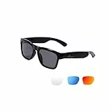 OhO sunshine wasserdichte Audio Sonnenbrille, Bluetooth Kopfhörer Sonnenbrille zum Hören von Musik und Verwendung polarisierter UV400 Sicherheitslinsen für Telefonate