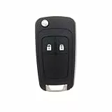 JZK 2 Tasten Ersatz Schlüsselanhänger Hülle Kompatibel für Opel Astra J Insignia A Meriva B Zafira C Mokka Autoschlüssel Cover Auto-Fernbedienung Schlüsselgehäuse