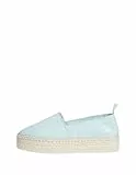Calvin Klein Jeans Damen Espadrilles Plateau, Türkis (Blue Glass), 38