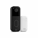 Neu: Blink Videotürklingel (System) | Kopf-bis-Fuß-Aufnahme in HD, 2 Jahre Batterielaufzeit, einfache Einrichtung, IP-65 | Funktioniert mit Alexa | Sync-Basismodul im Lieferumfang enthalten (Schwarz)