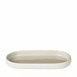 Blomus Sono Tablett, Keramik, Silikon, Moonbeam, H 2,5 cm, B 10 cm, T 19 cm