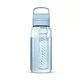 LifeStraw Go Serie - BPA-freie Trinkflasche mit Wasserfilter 1l für Reisen und den täglichen Gebrauch - entfernt Bakterien, Parasiten, Mikroplastik und verbessert den Geschmack, Icelandic Blue (blau)