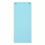 Exacompta 13415B 100er Pack Karton-Trennstreifen. 10,5 x 24 cm blau. Für eine übersichtliche Anblage Ihrer Dokumente. Trennlaschen Trennblätter Ordner Register Blauer Engel