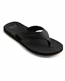 Quiksilver Herren Carver Nubuck - Sandals For Mens Zehentrenner, Schwarz Solid Black Sbkm, 43 EU
